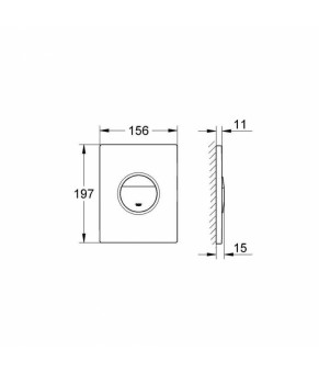 Панель смыва для унитаза Grohe Nova Cosmopolitan 38847KI0