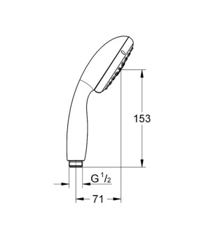 Лейка для ручного душа Grohe New Tempesta 100 28419002