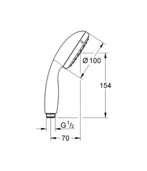 Лейка для ручного душа Grohe Tempesta 27597001