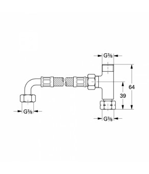 Гибкая подводка для термостата Grohe Grohtherm Micro 47533000