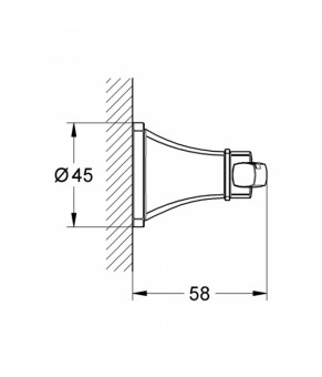 Крючок Grohe Grandera 40631000