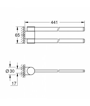 Полотенцедержатель Grohe Selection 41063000