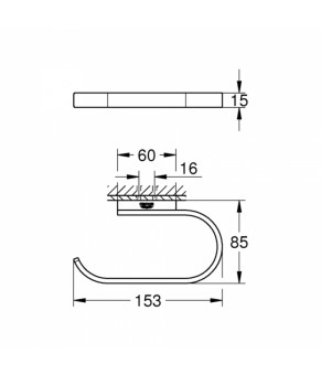Держатель для туалетной бумаги Grohe Selection 41068000