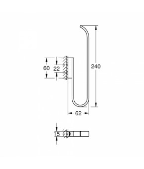 Держатель для запасной туалетной бумаги Grohe Selection 41067000