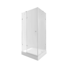 купить недорого Набор Qtap душевая кабина Capricorn CRM1018RC6 Clear 2020x1000x800 мм + поддон Tern 301812C 100x80x12 см с сифоном