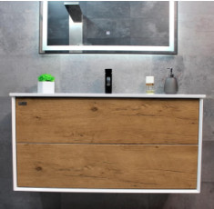 купить недорого Тумба з раковиною REXON Reina RX95/100 Glossy White /Mo