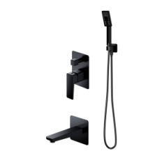 купити недорого Смеситель для ванны и душа скрытого монтажа Omnires Parma black mat (SYSPMW01BL)