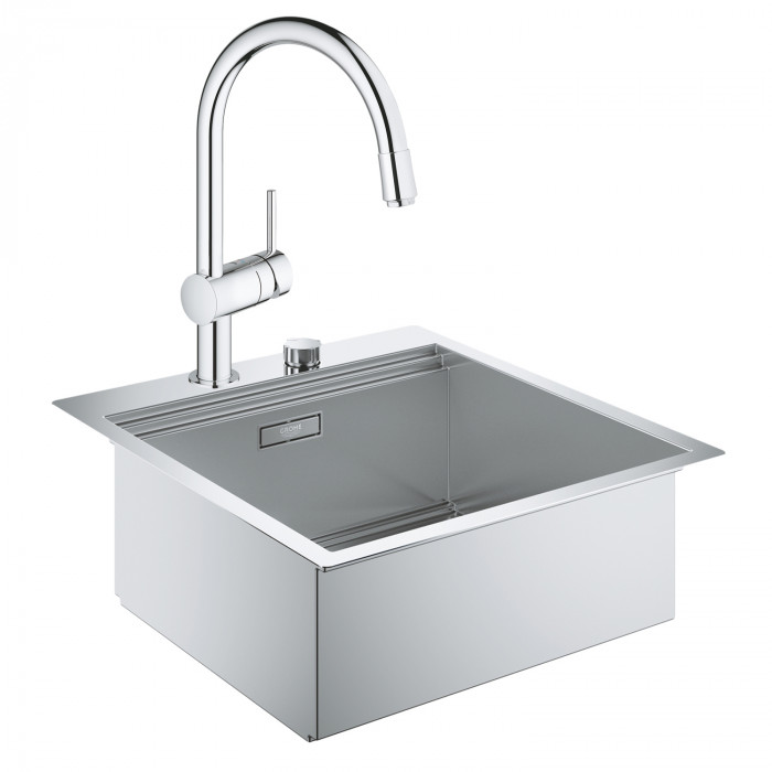Набір Grohe мийка кухонна K800 31583SD0 + змішувач Minta 32918000