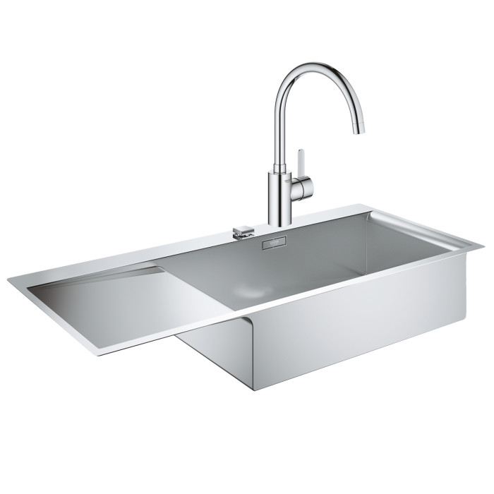 Набір Grohe мийка кухонна K1000 31582SD0 + змішувач Eurosmart Cosmopolitan 32843002