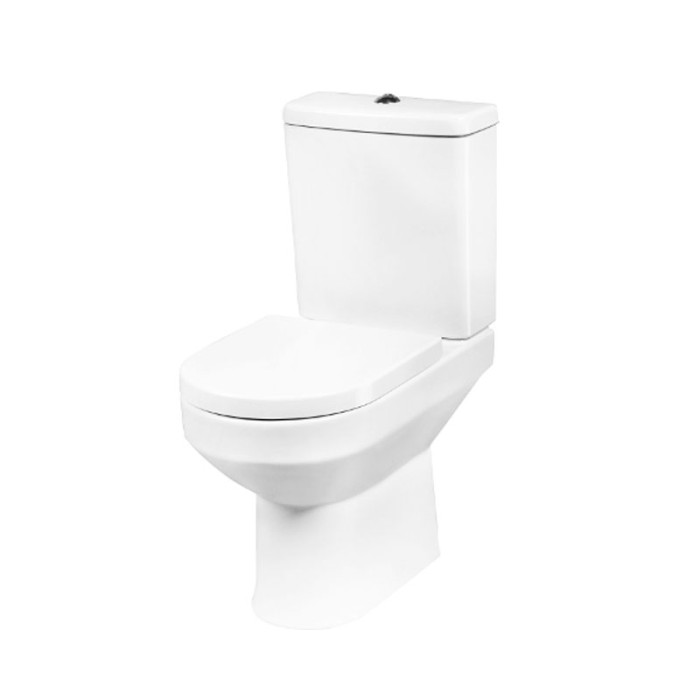 Унитаз-компакт безободковый FlashClean с сиденьем микролифт AM.PM Spirit 2.0 C708600SC
