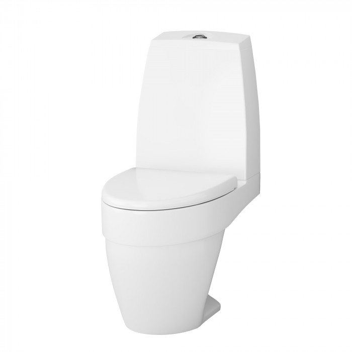 Унитаз-компакт с сиденьем микролифт, горизонтальний выпуск AM.PM Bliss L C538607SC