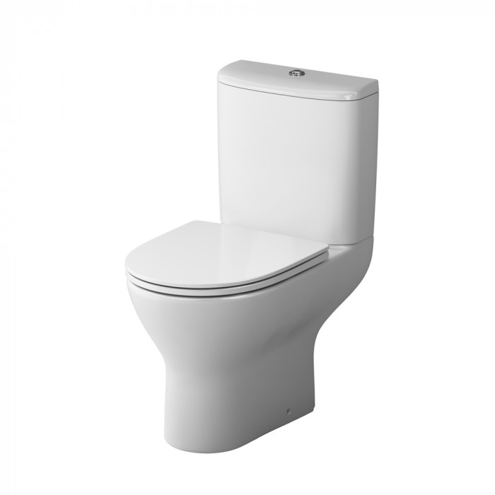 Унитаз-компакт безободковый FlashClean с сиденьем микролифт AM.PM Like C80A8700SC