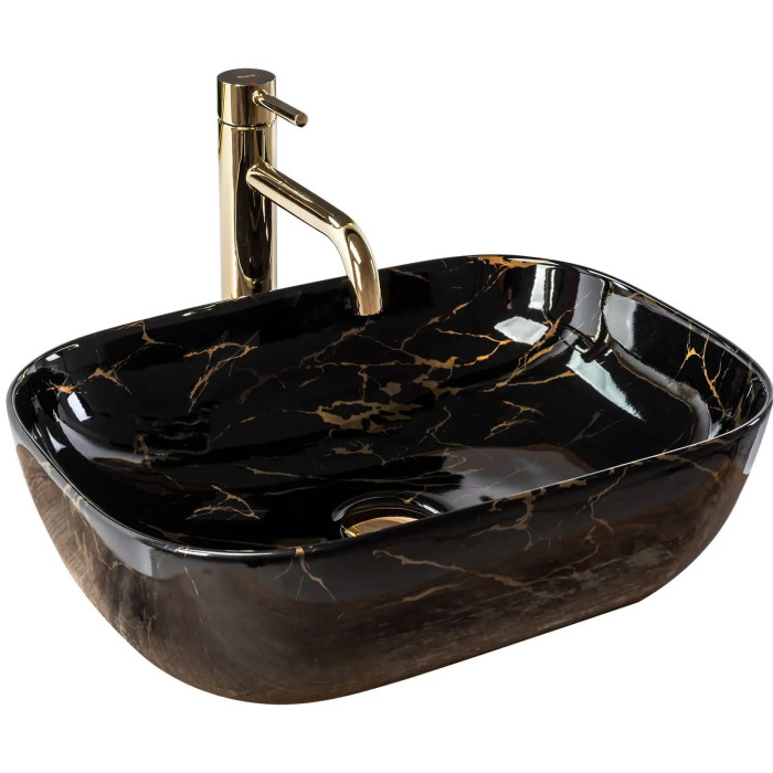 Раковина Rea Belinda black marble shiny REA-U8907