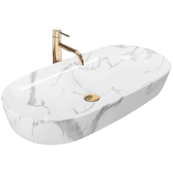 Раковина Rea Cleo 81 shiny marmo REA-U8403