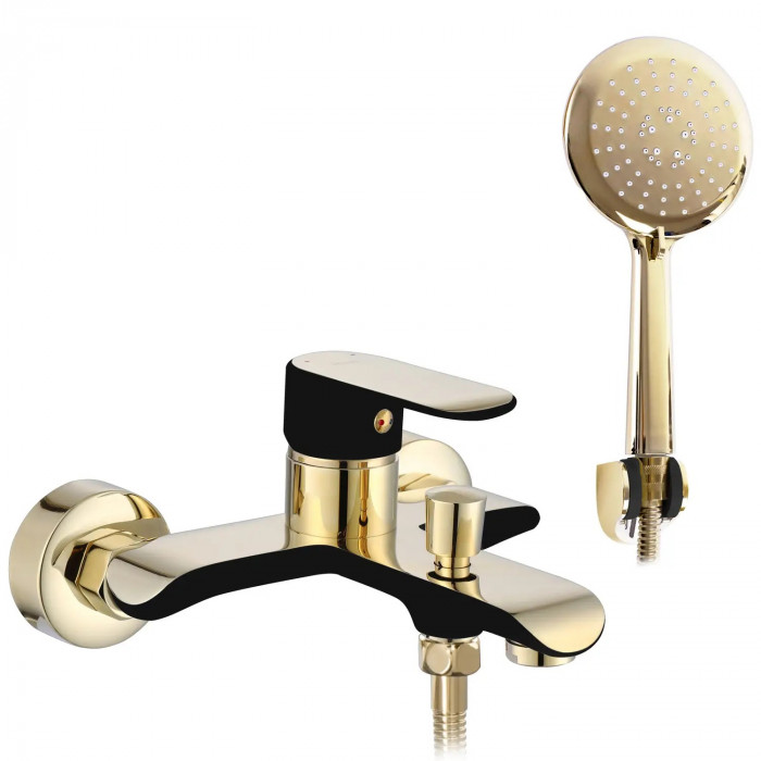 Смеситель Rea Bloom black/gold REA-B9939