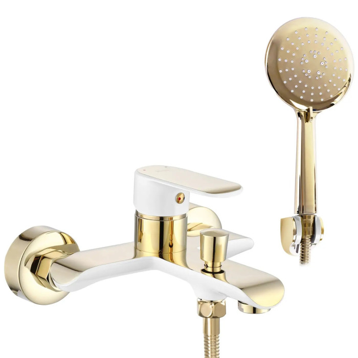 Смеситель Rea Bloom white/gold REA-B9932