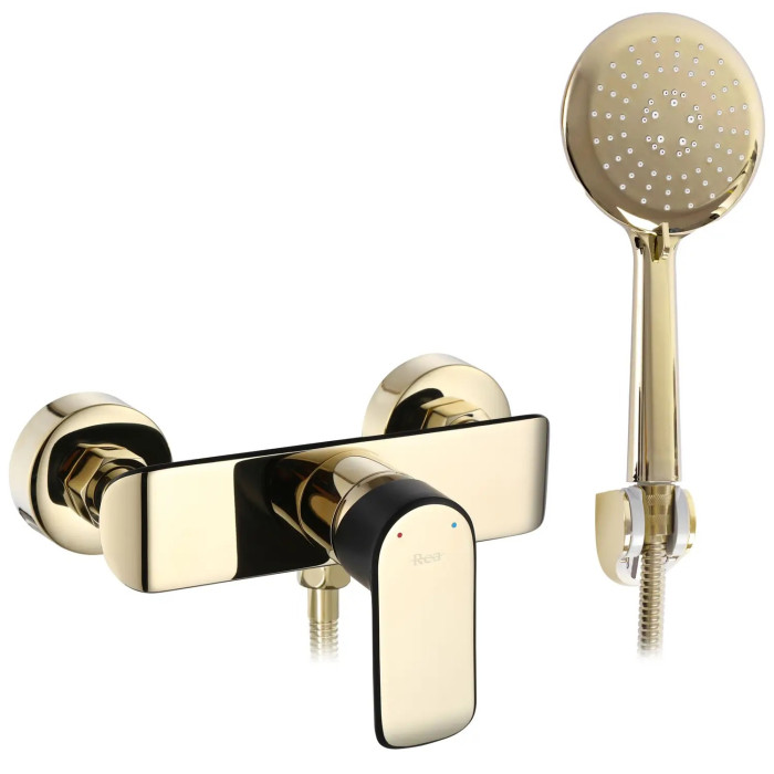 Змішувач Rea Bloom black/gold REA-B9938