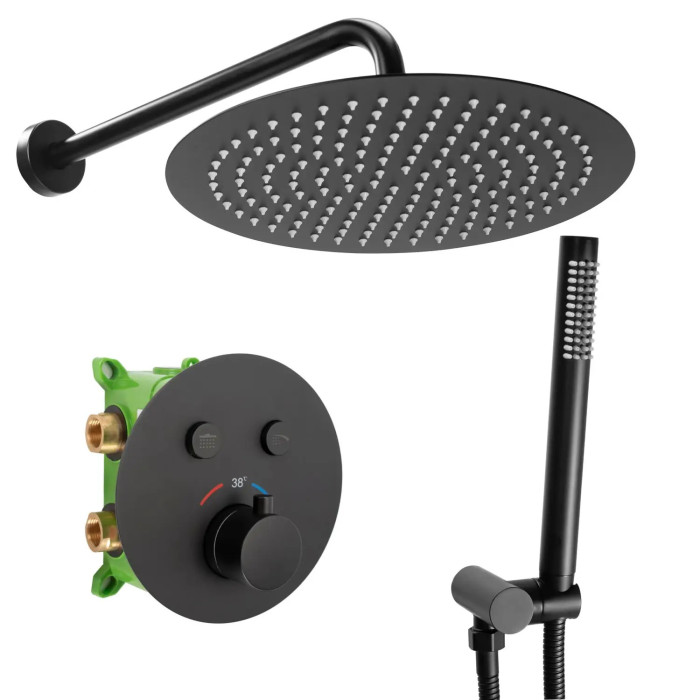 Душова система Rea Miler black matt box REA-P6713
