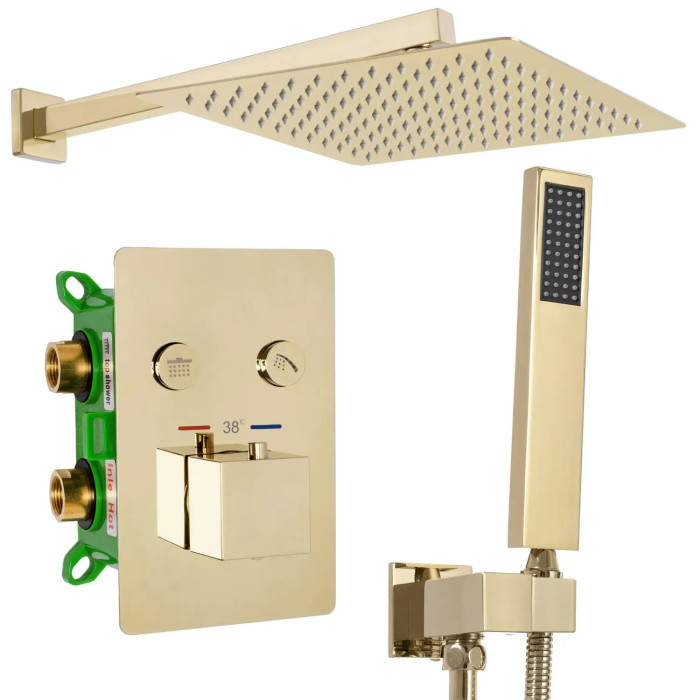 Душевая система Rea Davis termostat l.gold REA-P6324