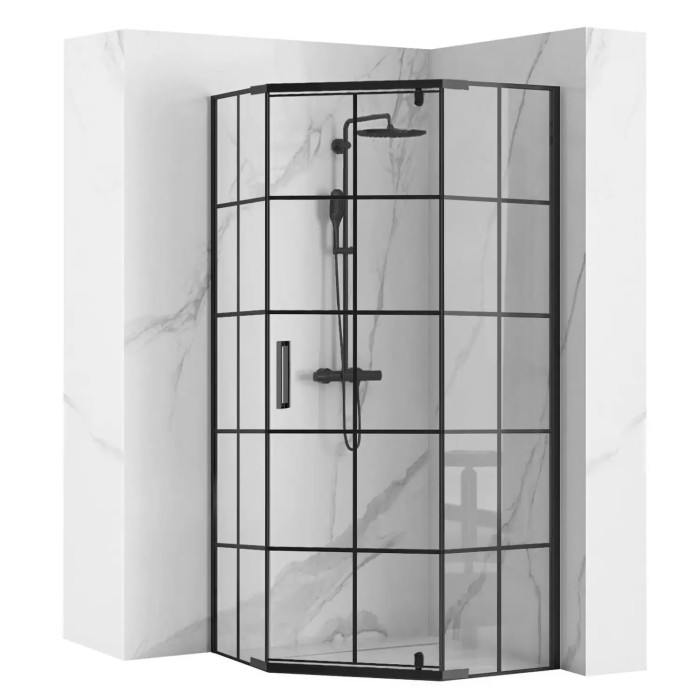 Душевая кабина Rea Hex Black REA-K8979