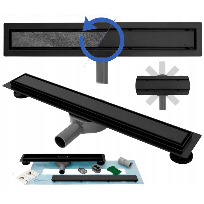 Душевой трап Rea Neo&Pure 900 N Pro Black REA-G8908