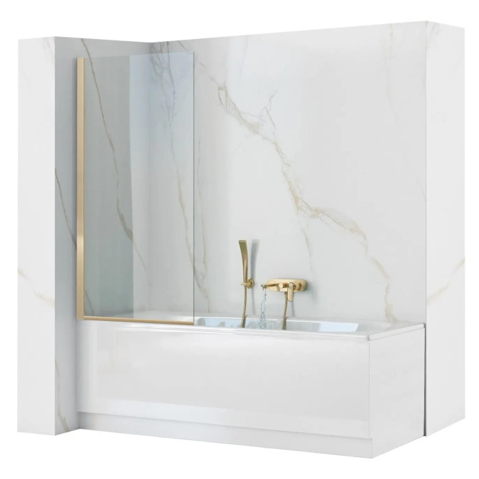 Шторка для ванни Rea Elegant gold REA-W5601