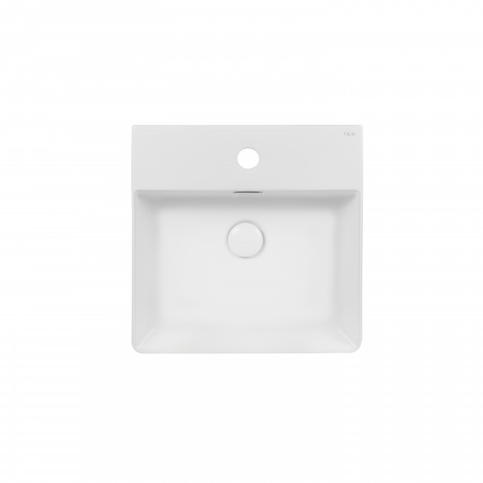 Раковина Qtap Nando C 405х405х125 White з донним клапаном QT12117040CW