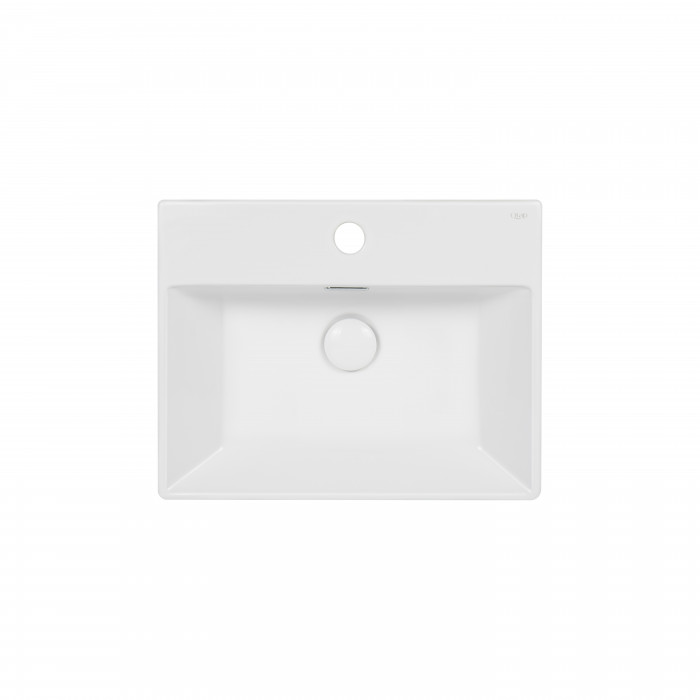 Раковина Qtap Nando K 410х355х125 White з донним клапаном QT12117041KW