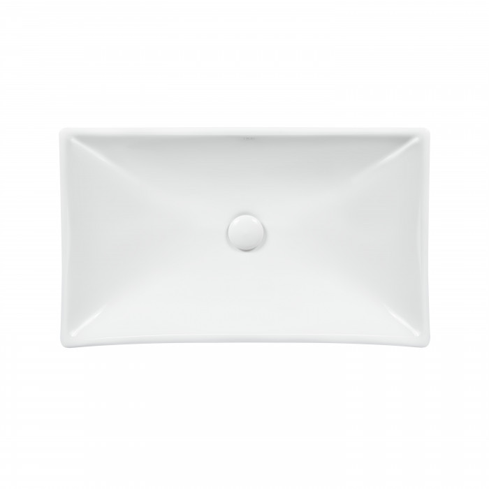 Раковина-чаша Qtap Crow 655х380х140 White з донним клапаном QT05117065HW