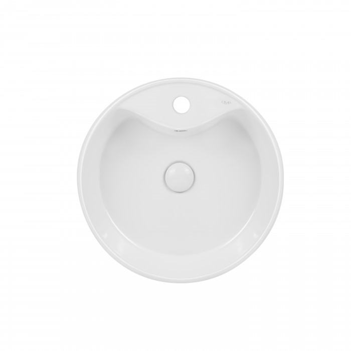 Раковина-чаша Qtap Scorpio 460х460х155 White з донним клапаном QT14117046LW