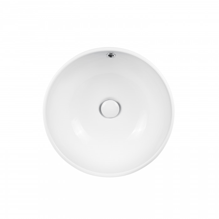 Раковина-чаша Qtap Amazon 430х430х160 White з донним клапаном QT02117043NW