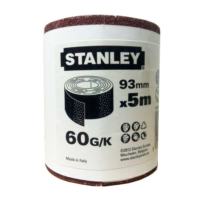 Папір шліфувальний Stanley 93 мм х 5 м P60 STA31406-XJ