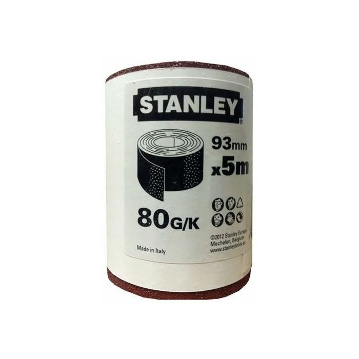 Папір шліфувальний Stanley 93 мм х 5 м P80 STA31411-XJ