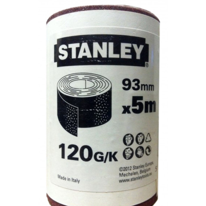 Папір шліфувальний Stanley 93 мм х 5 м P120 STA31416-XJ
