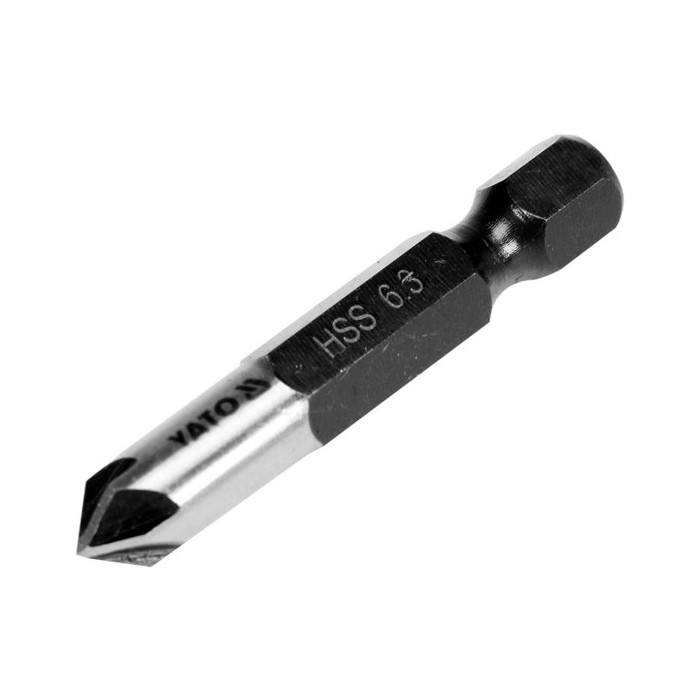Зенковка коническая по металлу Yato HEX-1/4" 6.3х40 мм HSS YT-44721