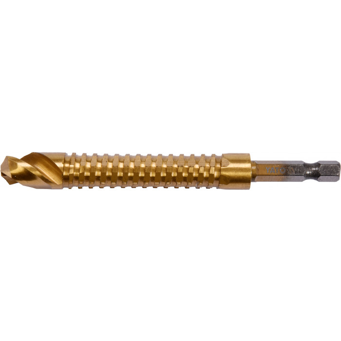 Сверло фрезерное по металлу Yato HSS-TIN 12х115 мм HEX-1/4" YT-44830