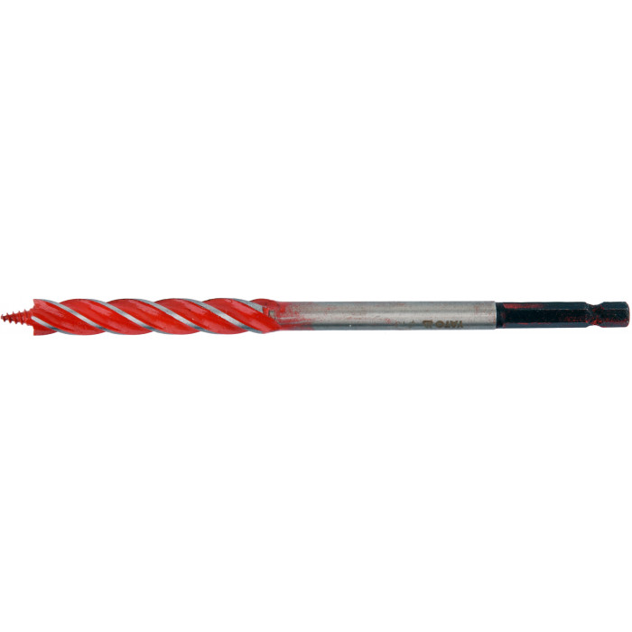 Сверло по дереву Yato 10х165 мм HEX-1/4" HRC 40-45 с 4 режущими кромкам YT-44680