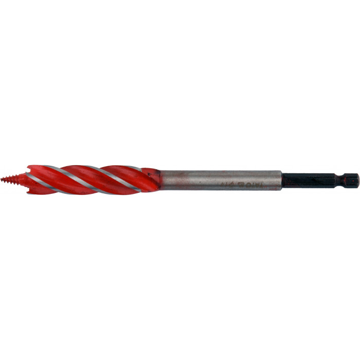 Сверло по дереву Yato 14х165 мм HEX-1/4" HRC 40-45 с 4 режущими кромкам YT-44682