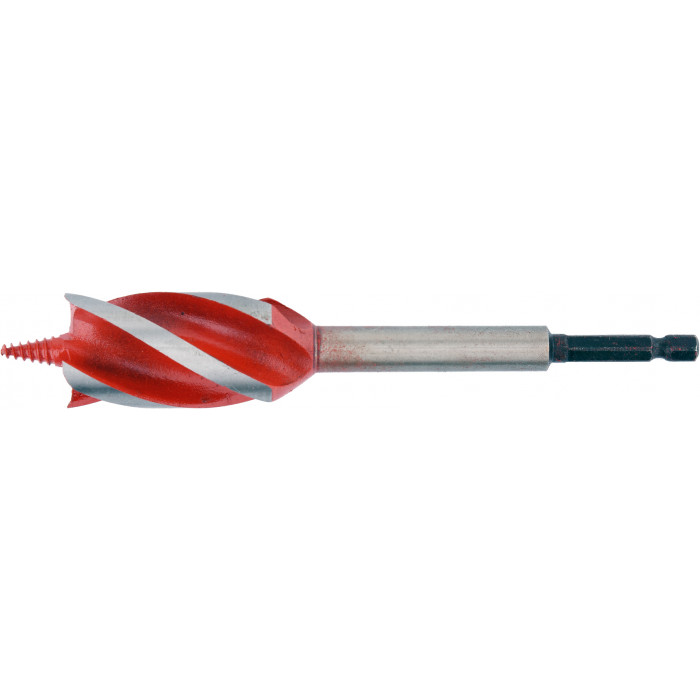 Сверло по дереву Yato 28х165 мм HEX-1/4" HRC 40-45 с 4 режущими кромкам YT-44688