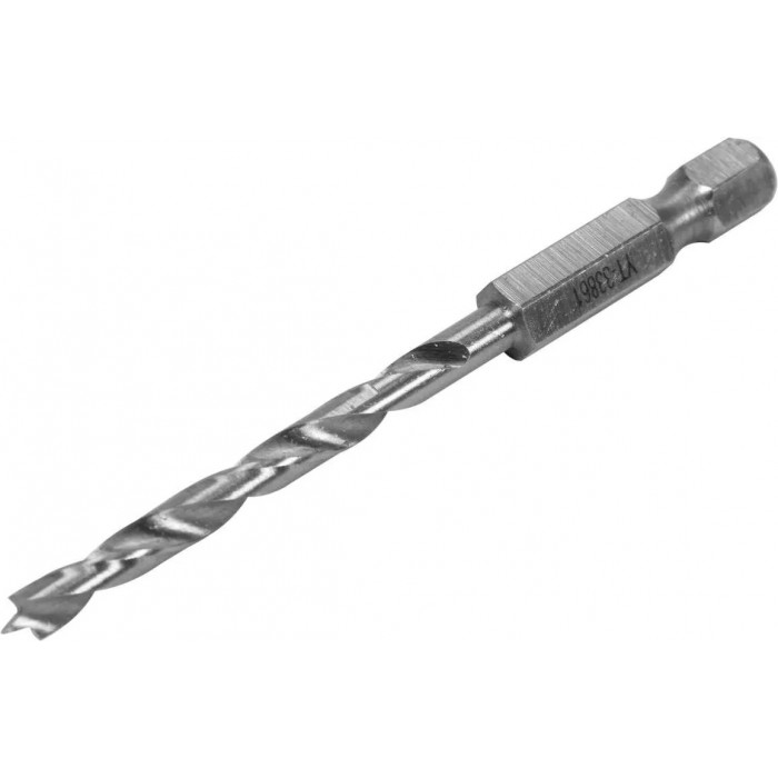 Сверло по дереву спиральное Yato ø4х75/40 мм HEX 1/4" HSS 4241 YT-33861