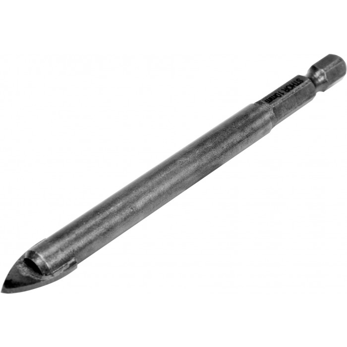 Сверло по стеклу и керамике Sthor 10х100 мм HEX-1/4" YG6X 21705