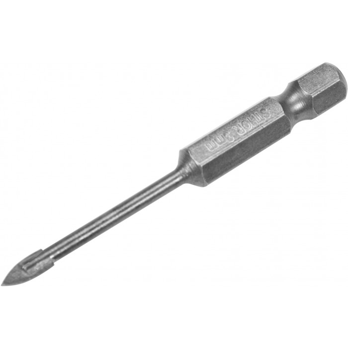 Сверло по стеклу и керамике Sthor 3х60 мм HEX-1/4" YG6X 21700