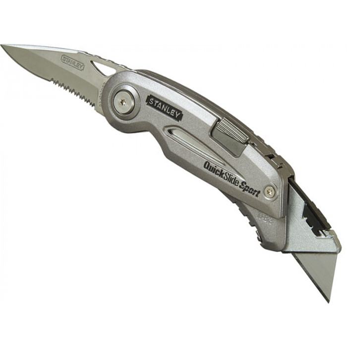Ніж складаний Stanley з двома лезами "Quickslide Sport Utility Knife" 120 мм 0-10-813