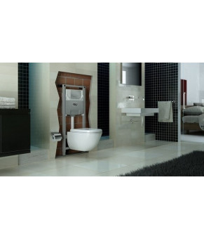 Унитаз Isvea Infinity White, сиденье F50 + инсталляция Oli Olipure 30x20 (10NF02001+40KF0200I-S+880780/152972)