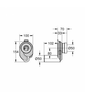 Сифон для писсуара Grohe Bau Ceramic 39732000