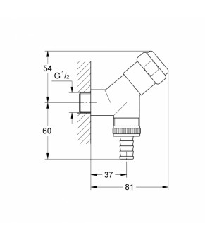 Кран приборный Grohe Eggemann 41010000