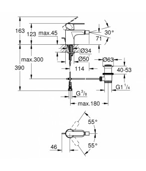 Смеситель для биде Grohe Get 32885000