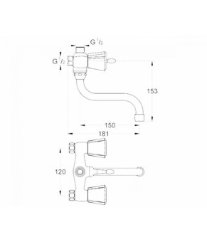 Смеситель для ванны Grohe Costa Trend 26013000