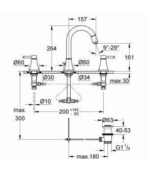 Смеситель для раковины Grohe Grandera 20389000