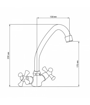 Смеситель для кухни SW Delta 271F